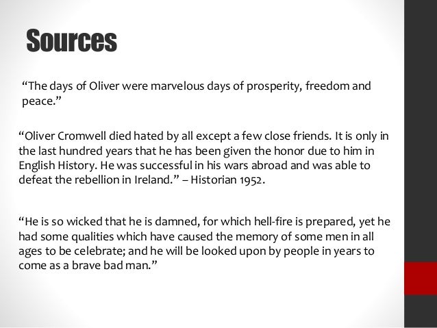 Oliver cromwell essay