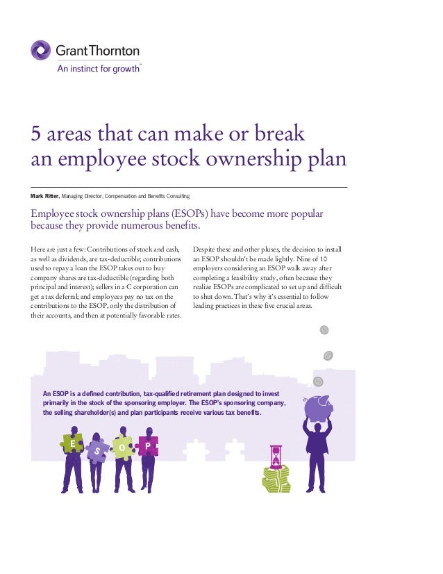 Employee stock ownership plan vs stock options