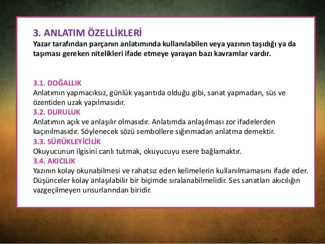 4. ANLATICI BAKIŞ AÇILARI
Olaya dayalı metinlerde anlatıcının
başvurduğu üç tür bakış açısı vardır:
4.1. İLAHÎ BAKIŞ AÇISI...