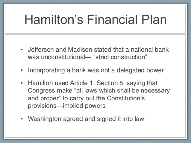 Jefferson and hamilton political parties essay