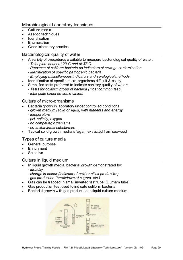 21 Microbiological Laboratory Techniques