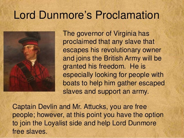 Dissertation lord dunmore