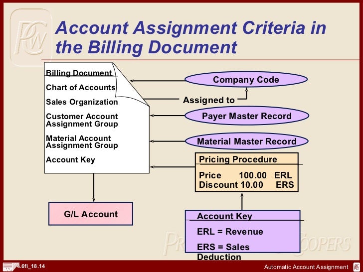 account assignment account assignment