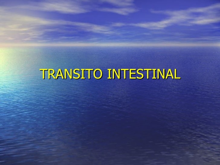 Transito intestinal exame