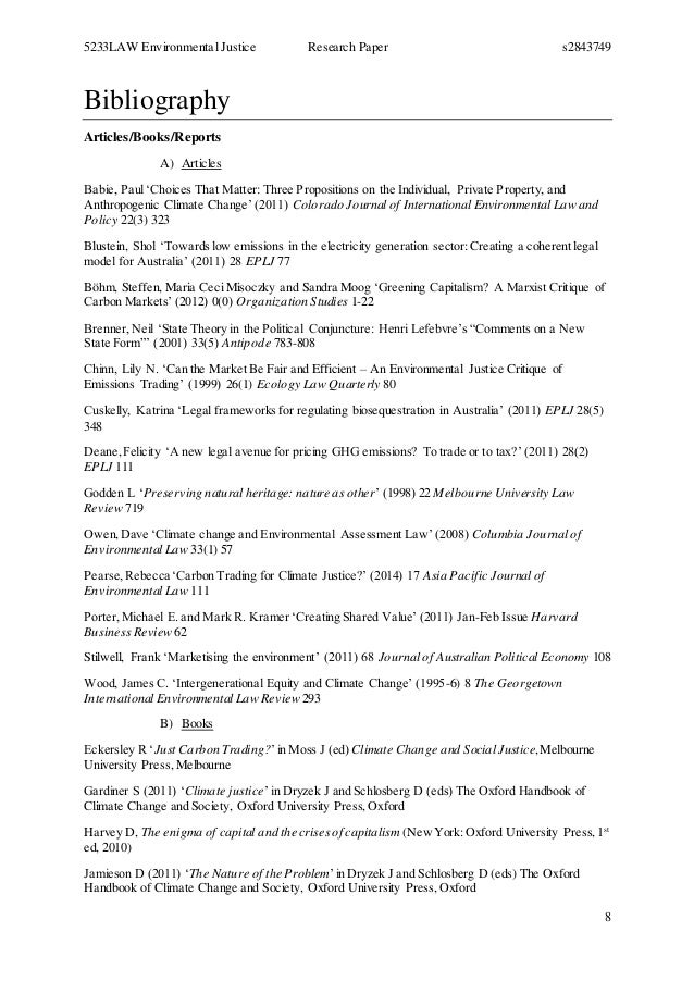 Climate change research essay