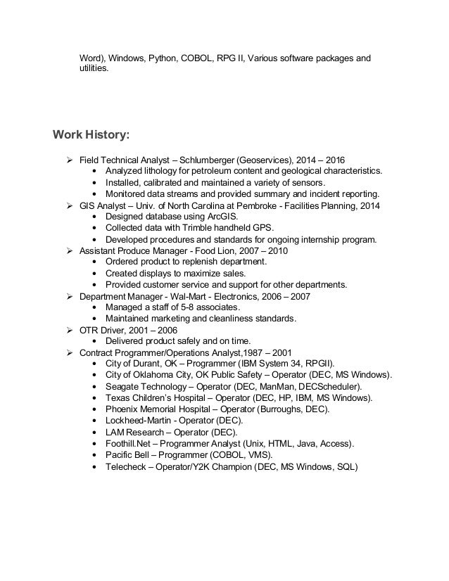 gis analyst resumes