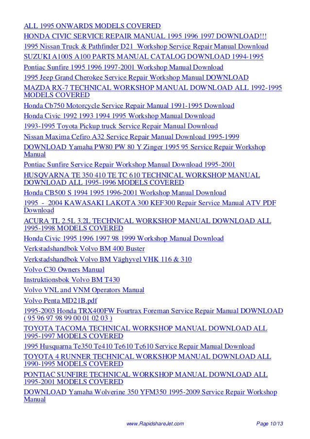 manual d21 workshop nissan