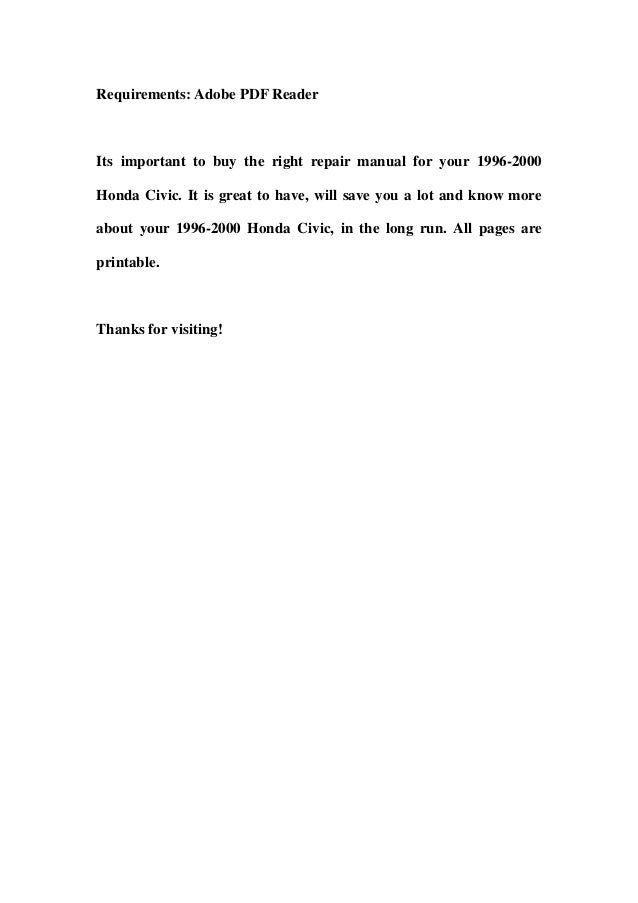 Honda civic service manual pdf free download #6