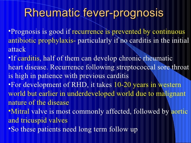 Rheumatic fever & acute rheumatic heart disease Rheumatic fever & a…
