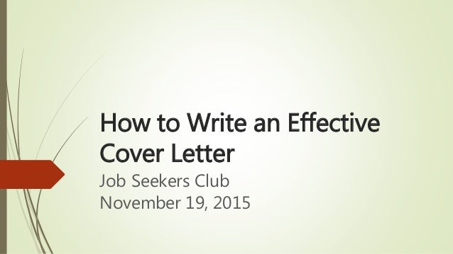 how to write an effective cover letter how to write effective cover letter