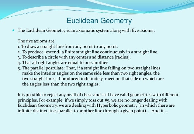 an axiom in euclidean geometry states that in space an axiom in euclidean geometry states that in space