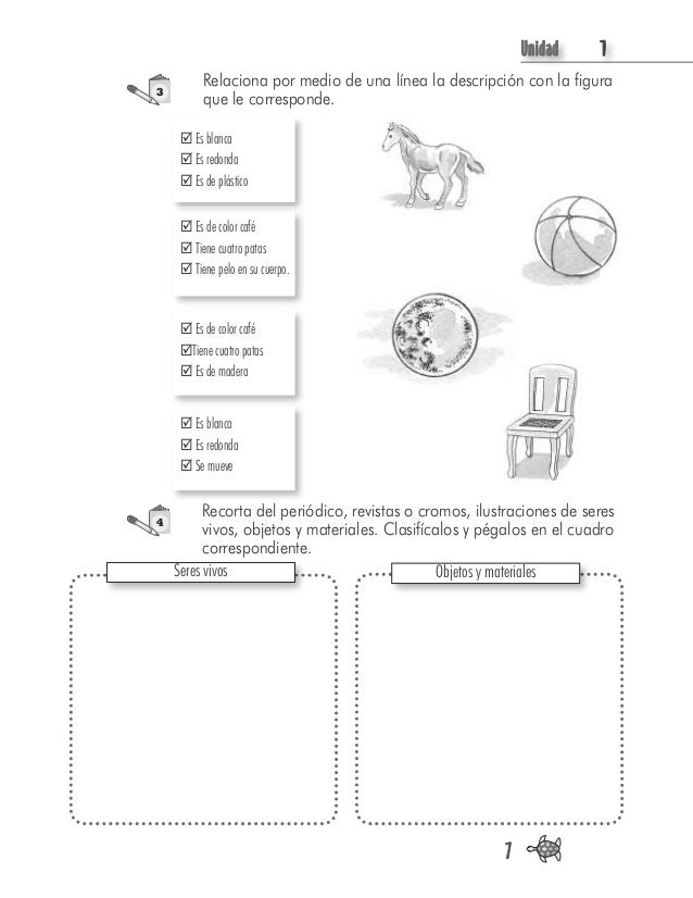 UUnidad 1
7
Relaciona por medio de una línea la descripción con la figura
que le corresponde.
Recorta del periódico, revis...