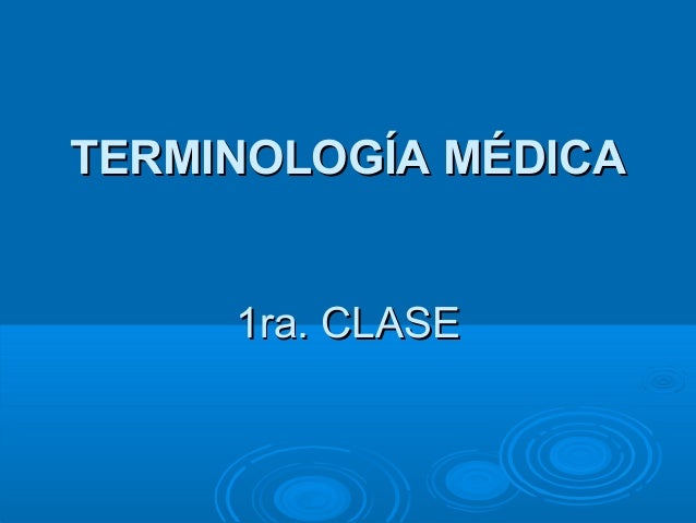 Terminologia medica diccionario