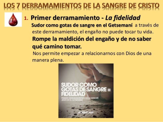 1º Derramamiento de sangre de Jesus