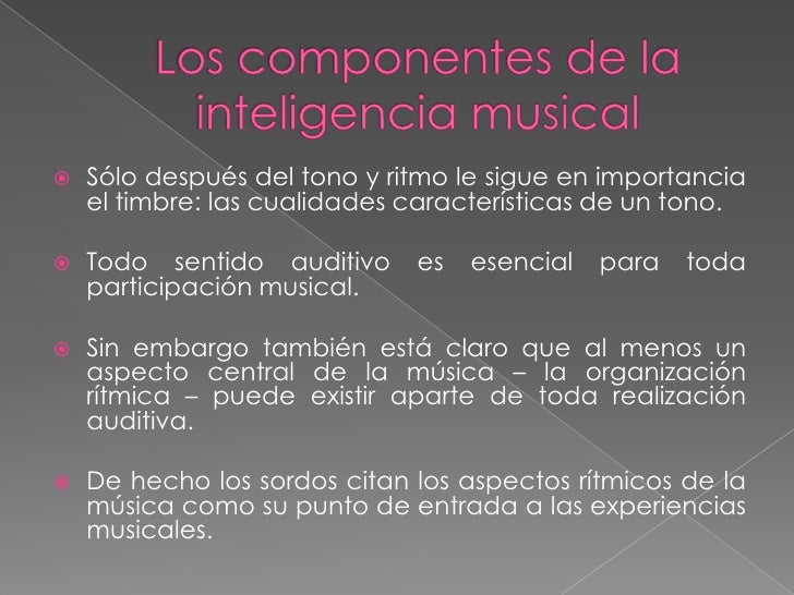 inteligencia musical inteligencia musical