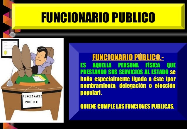 Resultado de imagen para funcionario publico