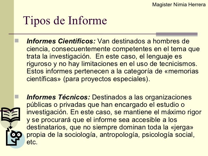 1 tipos de informes