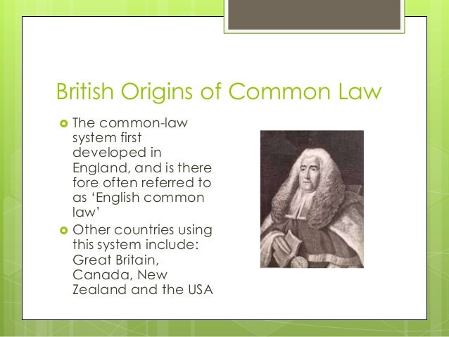 2 1 Sources Of Law British Common Law