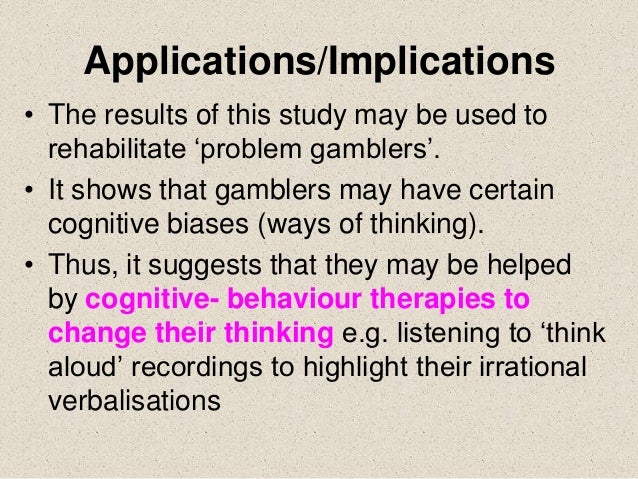 Griffiths gambling study ethics