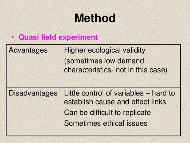 what is the primary disadvantage of using quasi-experimental designs