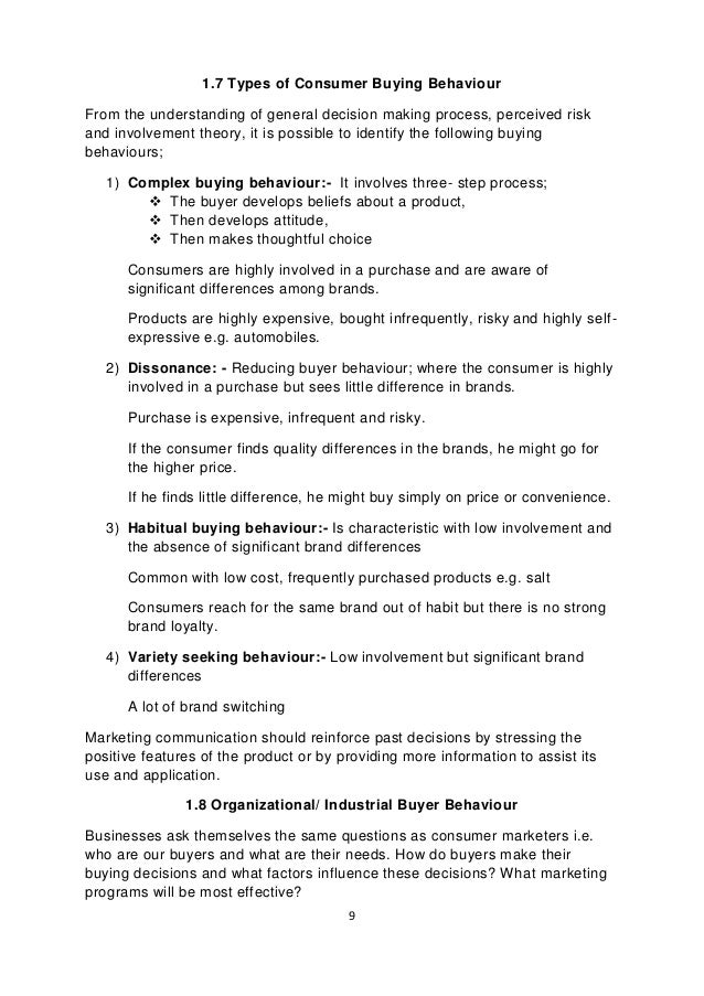 Phd Thesis On Consumer Behaviour