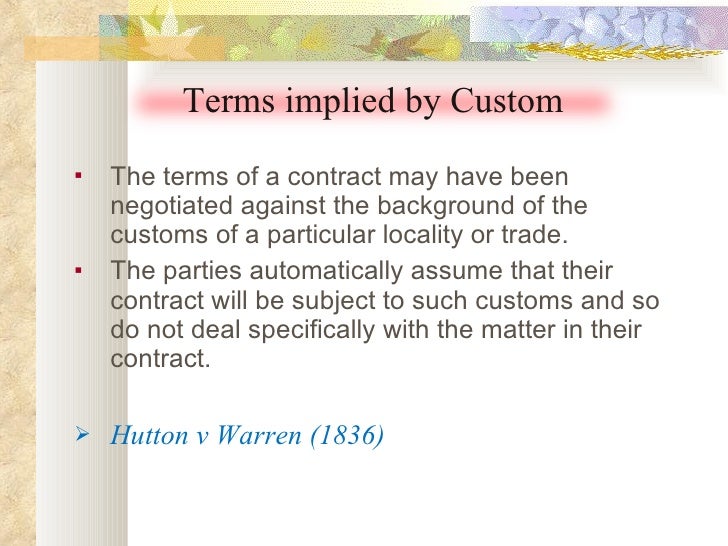 Contract Terms