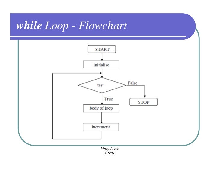 loop while flowchart Prog. &  Decision C  Controls Loop