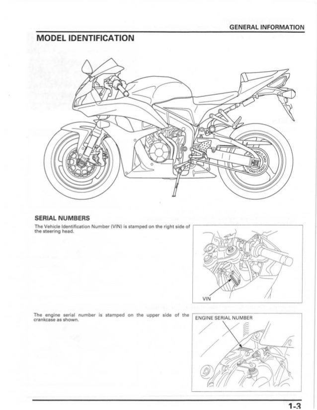 cbr 600 frame numbers for motors