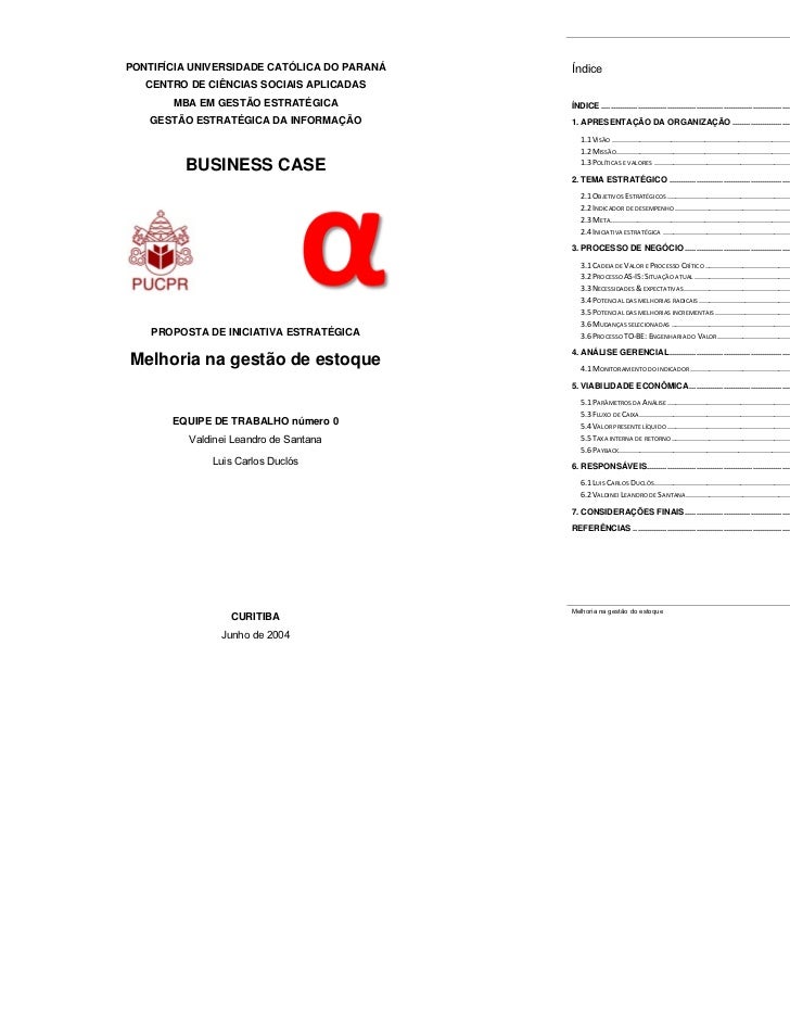 Plano negocios exemplo