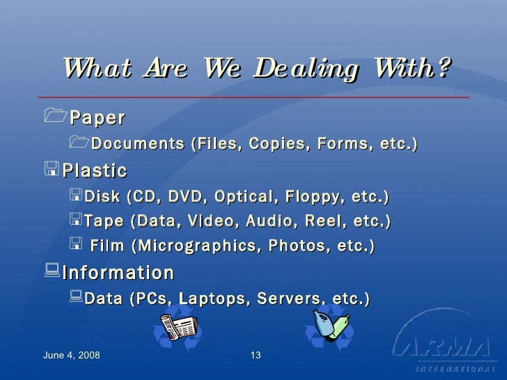 Electronic Records Destruction Methods