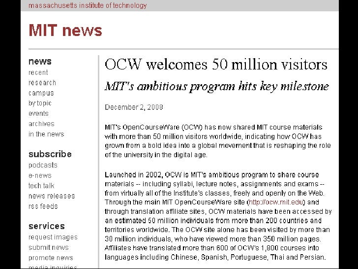 Opencourseware consortium – ocwc brasil