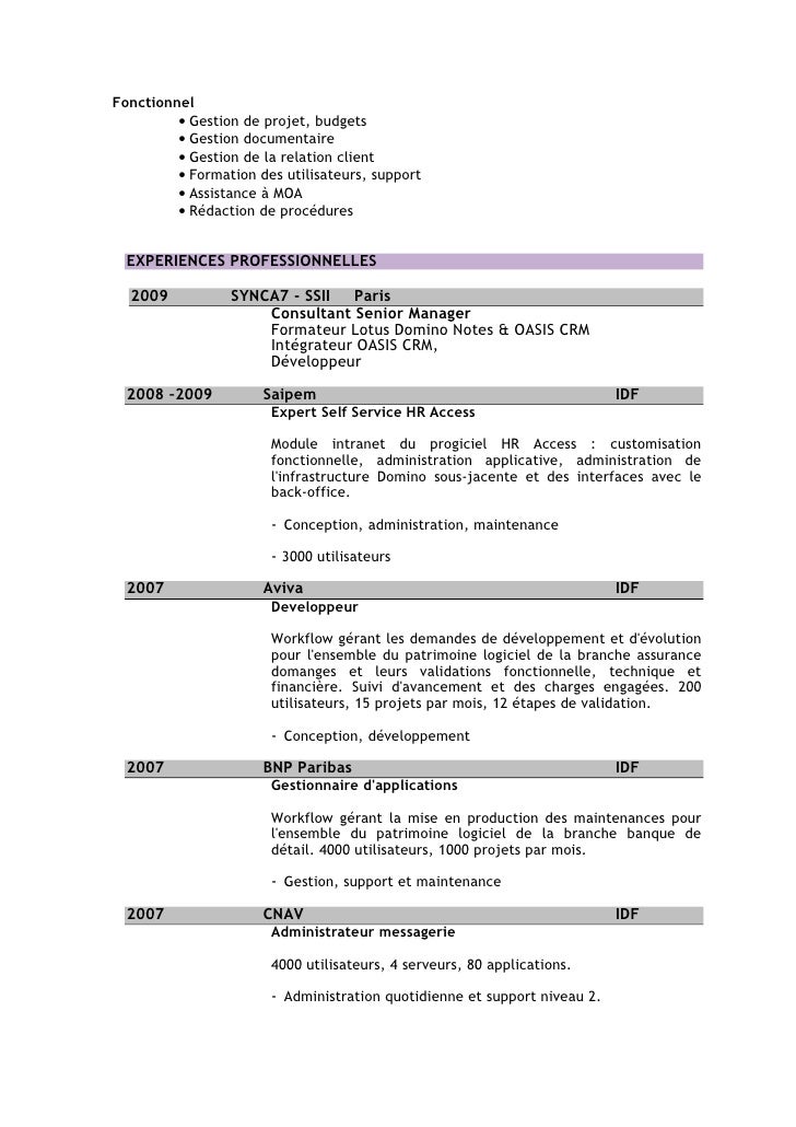 modele cv ssii à imprimer