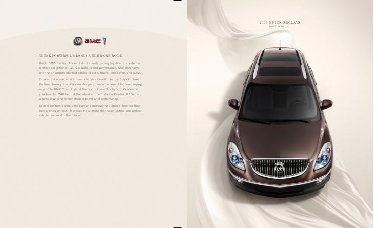 2009 Buick Enclave Brochure Hartford