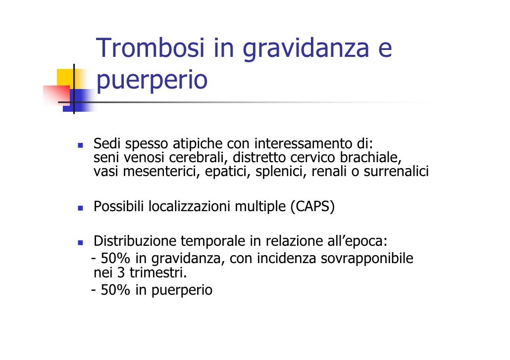 Trombosi con ulcere trophic