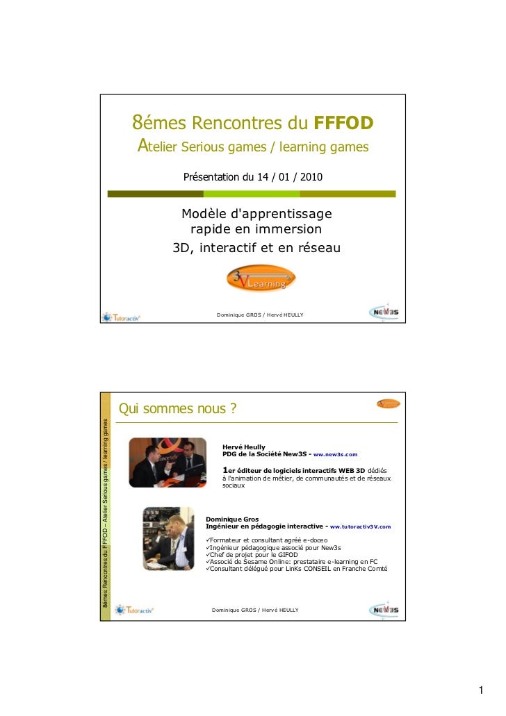Module d'apprentissage n 1 rencontres