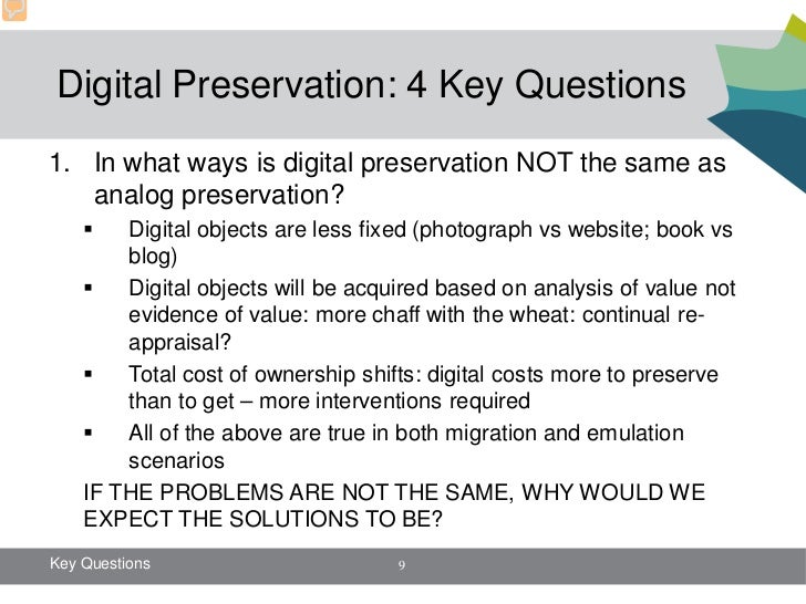 Need help do my essay the rights issues of digital preservation in the digital era