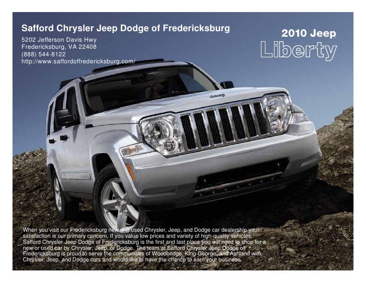 2010 safford chrysler jeep dodge of fredericksburg jeep liberty frede 2010 safford chrysler jeep dodge of fredericksburg jeep liberty frede