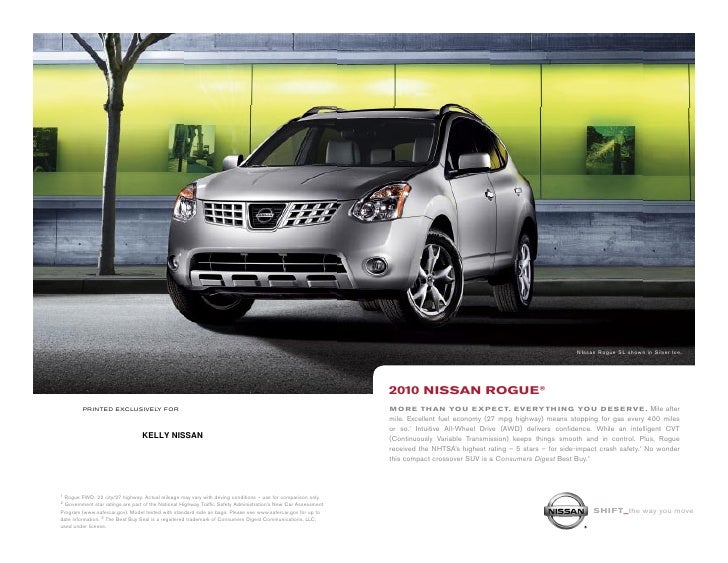 2010 Nissan rogue brochure #9
