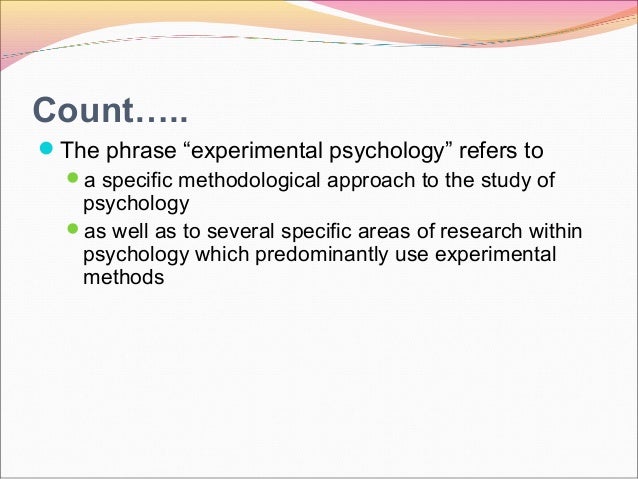Experimental Psychology
