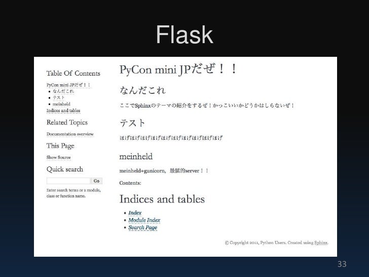 Html Themes Sphinx | 20110129 sphinx theme collection 2011春 Html Themes Sphinx | 20110129 sphinx theme collection 2011春