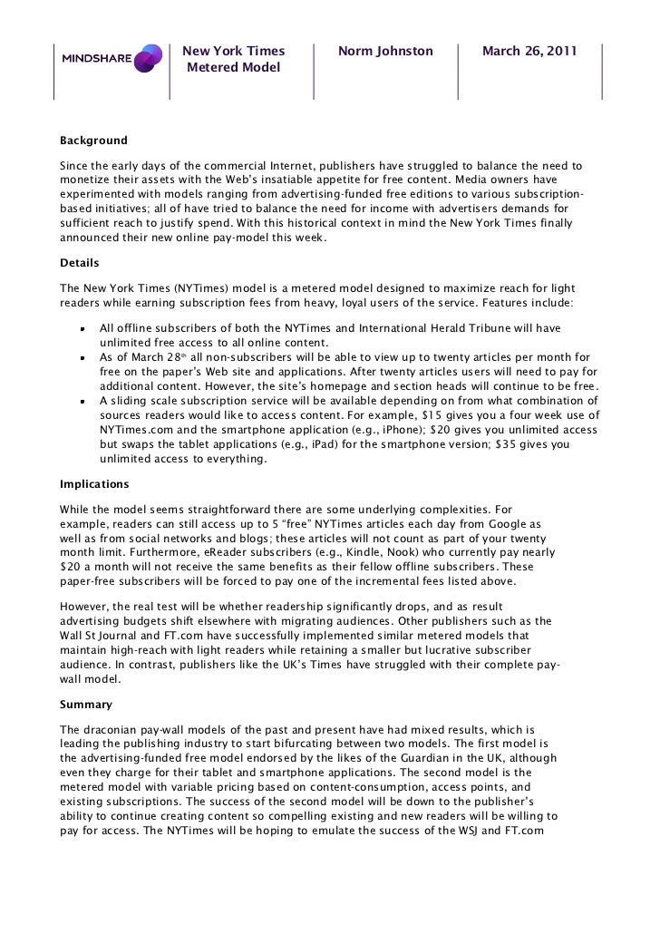 new york times paywall case study hbs The economist case solution & analysis the economist harvard case study solution and hbr and hbs case analysis the new york times paywall. new york times paywall case study hbs The economist case solution & analysis the economist harvard case study solution and hbr and hbs case analysis the new york times paywall.