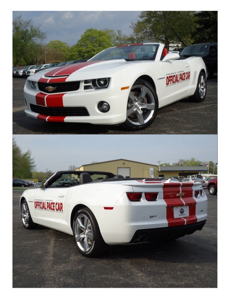 2011 Camaro Pace Car Bob Jass Chevrolet Elburn Il Chevy