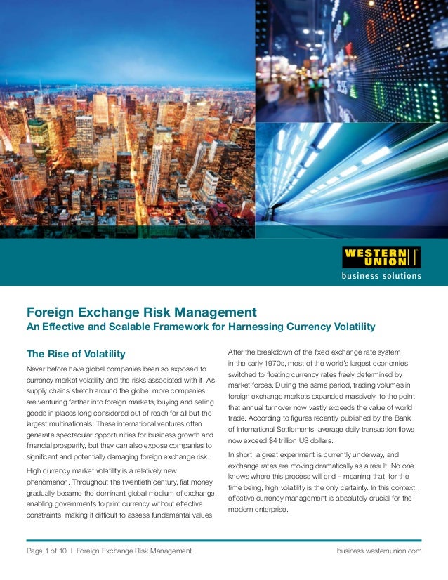 Forex exposure report