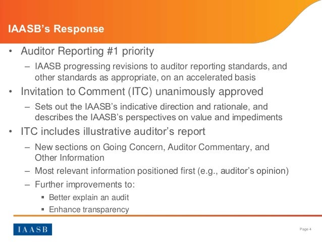 standard report auditor