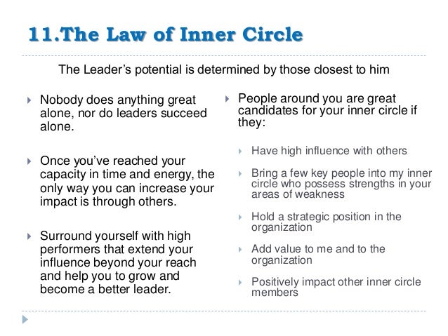 The 21 Irrefutable Laws Of Leadership Ppt
