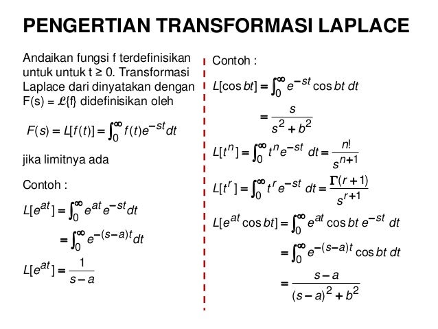 Transformasi Laplace