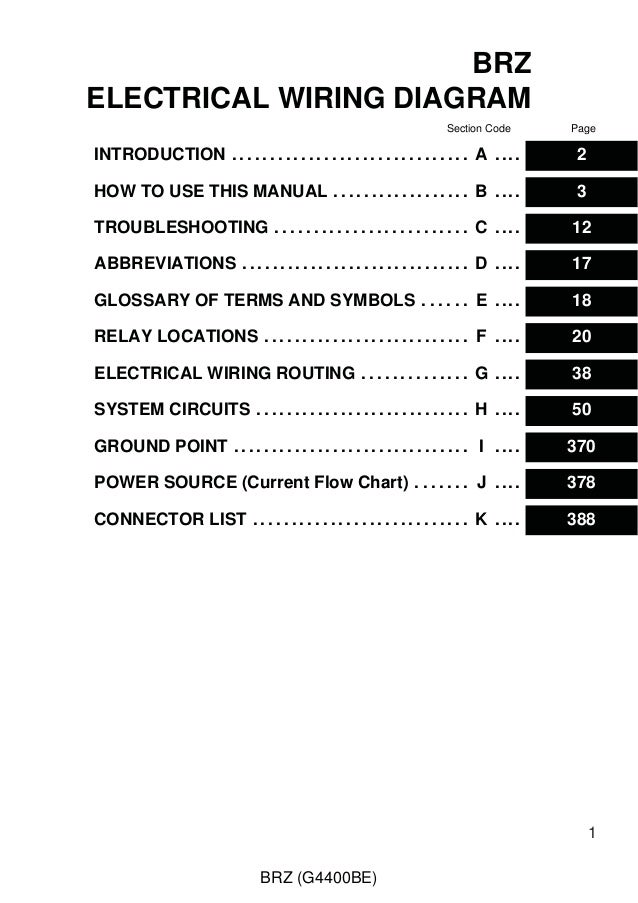 2012 BRZ wiring service manual nissan murano bose stereo wiring diagram 