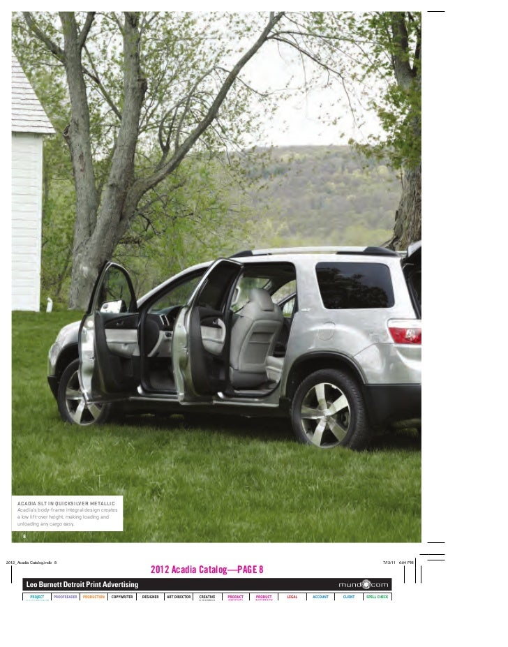 2012 GMC Acadia Brochure - Zimbrick GMC West - Madison Wisconsin
