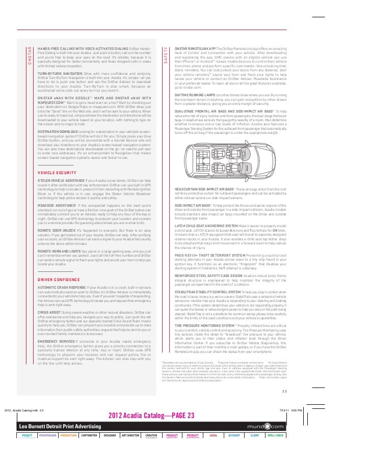 2012 GMC Acadia Brochure - Zimbrick GMC West - Madison Wisconsin