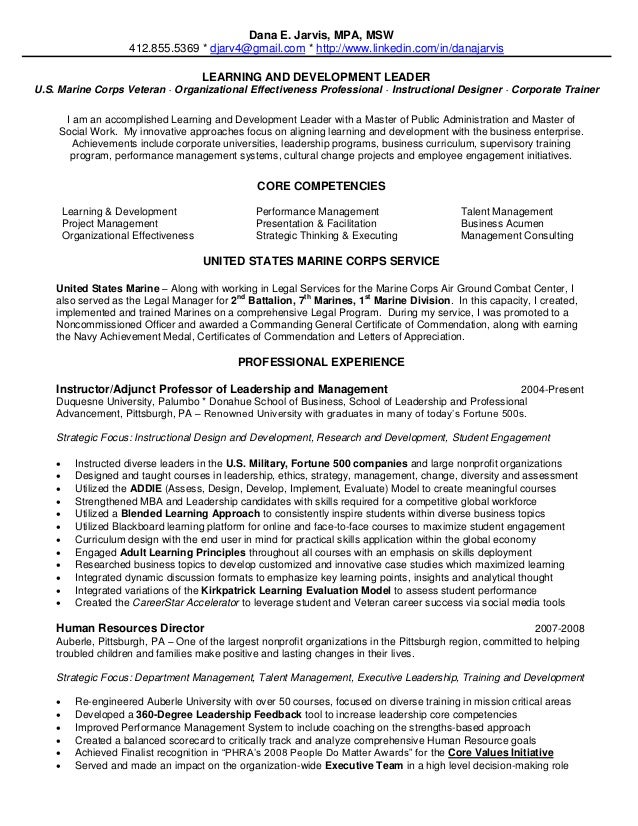 learning and development specialist resume